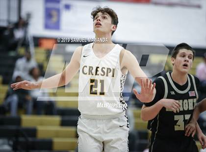 Thumbnail 3 in  Crespi vs Knight (5th West Valley Tip Off Tournament) photogallery.