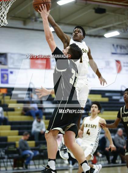 Thumbnail 1 in  Crespi vs Knight (5th West Valley Tip Off Tournament) photogallery.