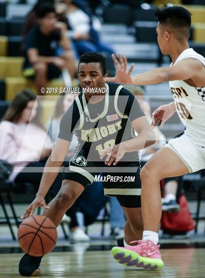 Thumbnail 2 in  Crespi vs Knight (5th West Valley Tip Off Tournament) photogallery.