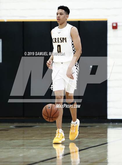 Thumbnail 3 in  Crespi vs Knight (5th West Valley Tip Off Tournament) photogallery.