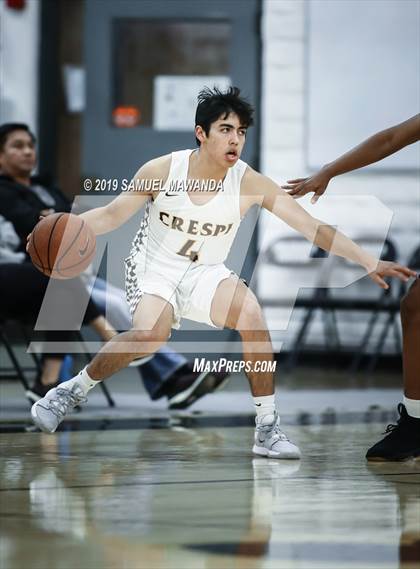 Thumbnail 3 in  Crespi vs Knight (5th West Valley Tip Off Tournament) photogallery.