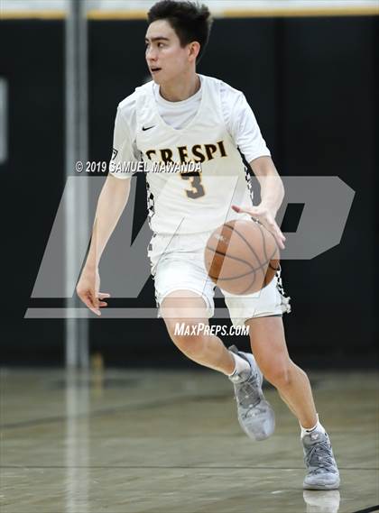 Thumbnail 1 in  Crespi vs Knight (5th West Valley Tip Off Tournament) photogallery.