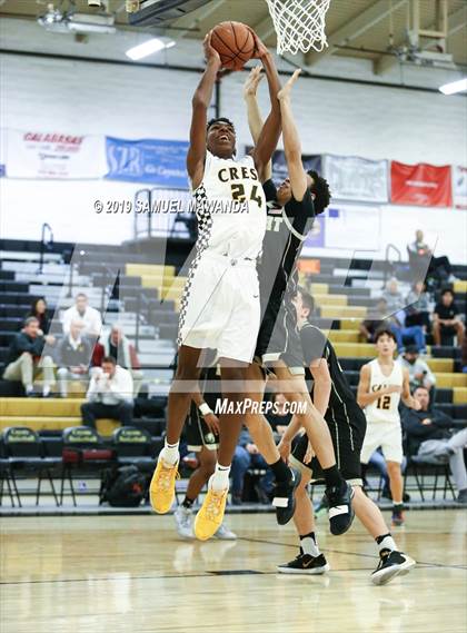 Thumbnail 3 in  Crespi vs Knight (5th West Valley Tip Off Tournament) photogallery.