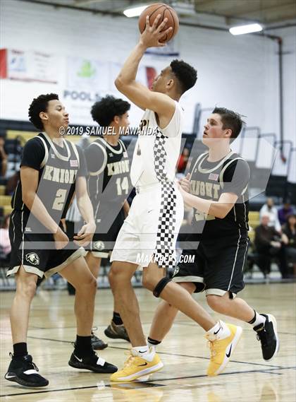 Thumbnail 2 in  Crespi vs Knight (5th West Valley Tip Off Tournament) photogallery.