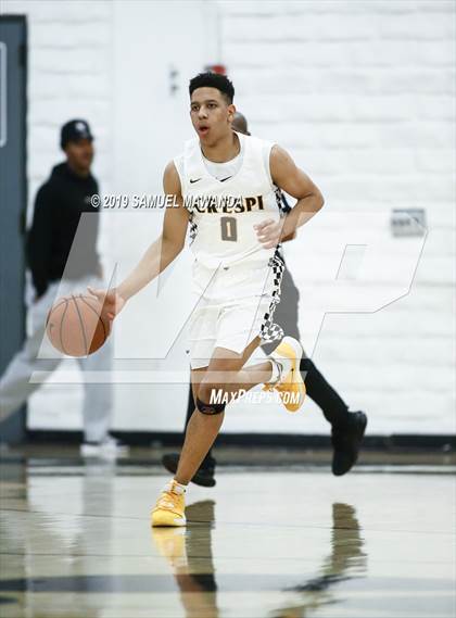 Thumbnail 1 in  Crespi vs Knight (5th West Valley Tip Off Tournament) photogallery.