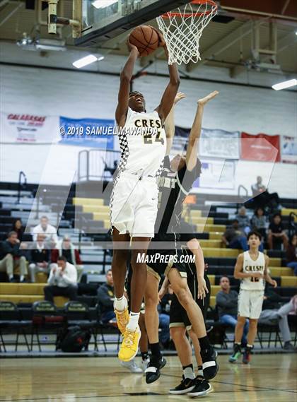 Thumbnail 1 in  Crespi vs Knight (5th West Valley Tip Off Tournament) photogallery.
