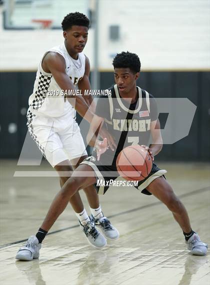 Thumbnail 2 in  Crespi vs Knight (5th West Valley Tip Off Tournament) photogallery.