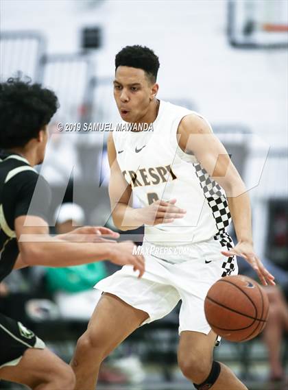 Thumbnail 3 in  Crespi vs Knight (5th West Valley Tip Off Tournament) photogallery.
