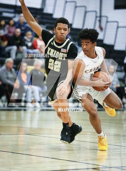 Thumbnail 1 in  Crespi vs Knight (5th West Valley Tip Off Tournament) photogallery.