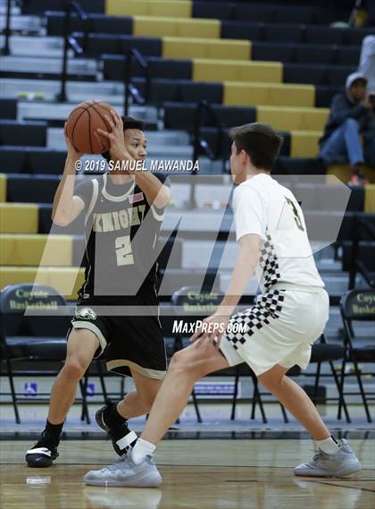 Thumbnail 2 in  Crespi vs Knight (5th West Valley Tip Off Tournament) photogallery.