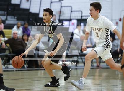 Thumbnail 1 in  Crespi vs Knight (5th West Valley Tip Off Tournament) photogallery.