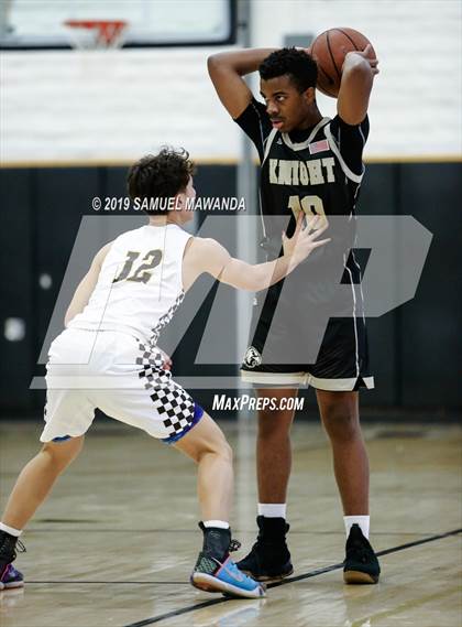 Thumbnail 2 in  Crespi vs Knight (5th West Valley Tip Off Tournament) photogallery.