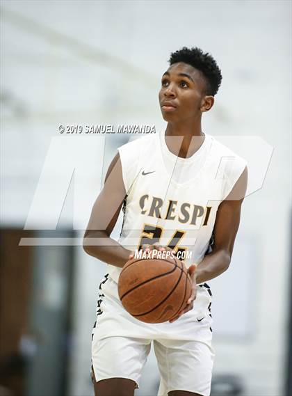 Thumbnail 3 in  Crespi vs Knight (5th West Valley Tip Off Tournament) photogallery.
