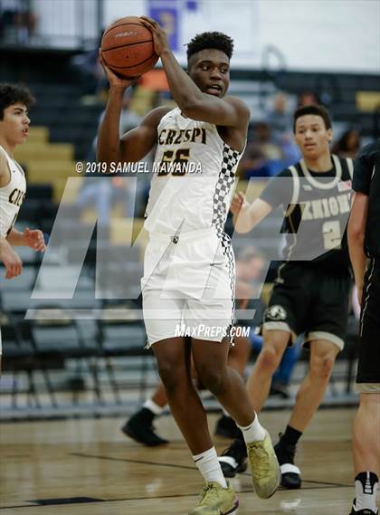 Thumbnail 2 in  Crespi vs Knight (5th West Valley Tip Off Tournament) photogallery.