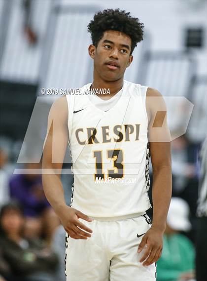 Thumbnail 1 in  Crespi vs Knight (5th West Valley Tip Off Tournament) photogallery.