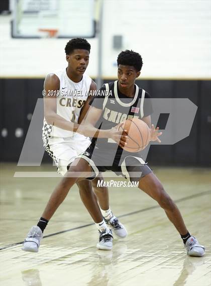 Thumbnail 1 in  Crespi vs Knight (5th West Valley Tip Off Tournament) photogallery.