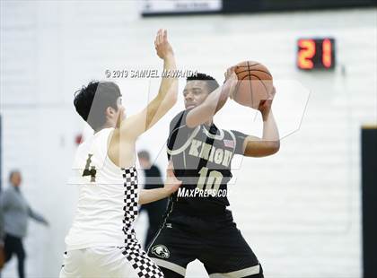 Thumbnail 2 in  Crespi vs Knight (5th West Valley Tip Off Tournament) photogallery.