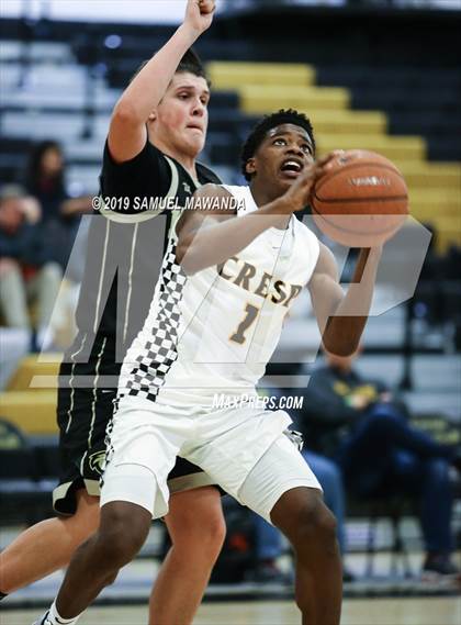 Thumbnail 1 in  Crespi vs Knight (5th West Valley Tip Off Tournament) photogallery.