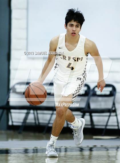 Thumbnail 1 in  Crespi vs Knight (5th West Valley Tip Off Tournament) photogallery.