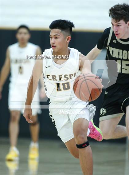 Thumbnail 1 in  Crespi vs Knight (5th West Valley Tip Off Tournament) photogallery.