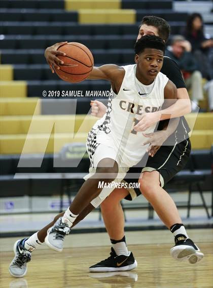 Thumbnail 3 in  Crespi vs Knight (5th West Valley Tip Off Tournament) photogallery.