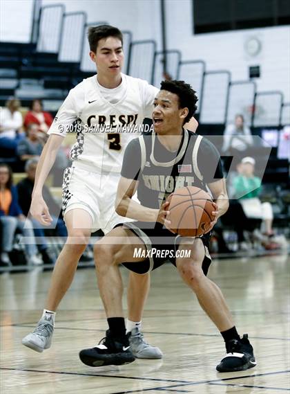 Thumbnail 1 in  Crespi vs Knight (5th West Valley Tip Off Tournament) photogallery.