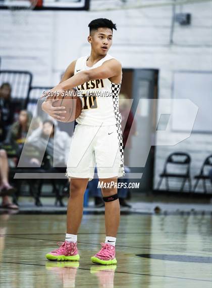 Thumbnail 2 in  Crespi vs Knight (5th West Valley Tip Off Tournament) photogallery.