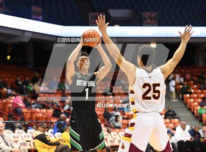 Thumbnail 1 in Loyola Academy vs. Niles Notre Dame (Chicago Elite Classic) photogallery.