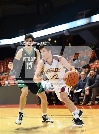 Thumbnail 1 in Loyola Academy vs. Niles Notre Dame (Chicago Elite Classic) photogallery.