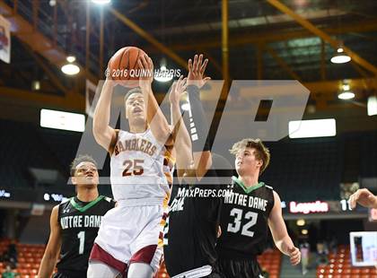 Thumbnail 1 in Loyola Academy vs. Niles Notre Dame (Chicago Elite Classic) photogallery.