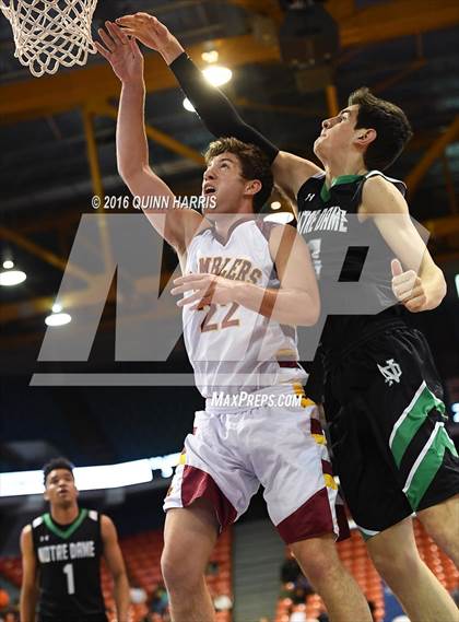Thumbnail 1 in Loyola Academy vs. Niles Notre Dame (Chicago Elite Classic) photogallery.
