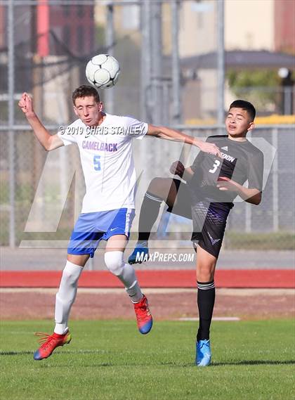 Thumbnail 2 in Camelback vs Valley Vista (Agua Fria Invitational) photogallery.