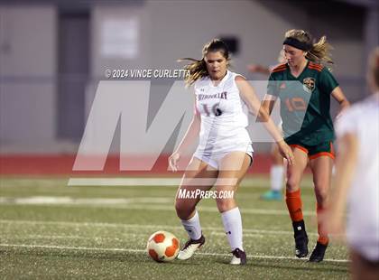 Thumbnail 3 in Wimberley vs. Gateway College Preparatory (UIL 4A Soccer Bi-District) photogallery.
