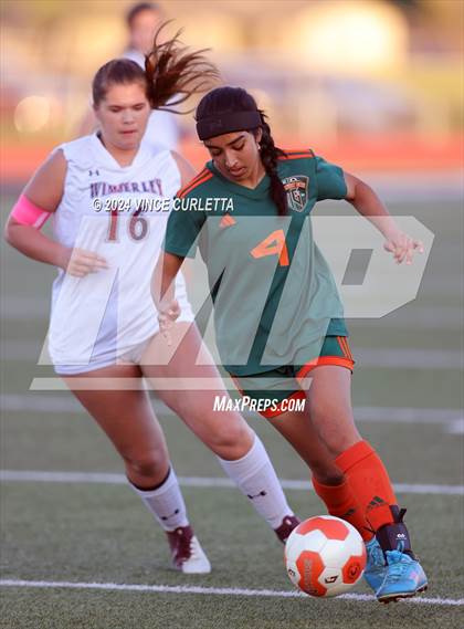 Thumbnail 3 in Wimberley vs. Gateway College Preparatory (UIL 4A Soccer Bi-District) photogallery.