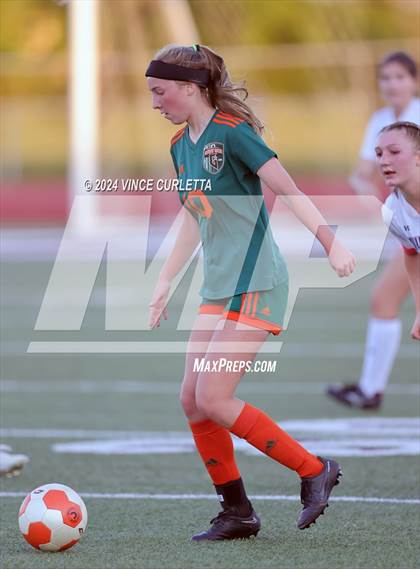 Thumbnail 1 in Wimberley vs. Gateway College Preparatory (UIL 4A Soccer Bi-District) photogallery.