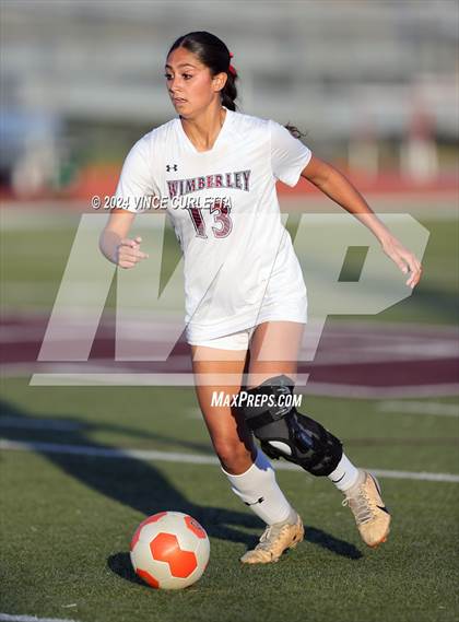 Thumbnail 3 in Wimberley vs. Gateway College Preparatory (UIL 4A Soccer Bi-District) photogallery.