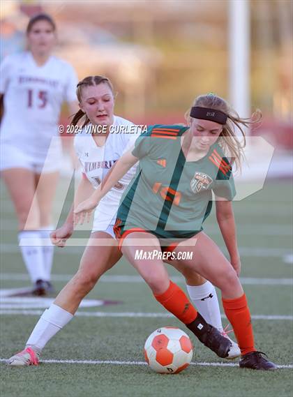 Thumbnail 2 in Wimberley vs. Gateway College Preparatory (UIL 4A Soccer Bi-District) photogallery.