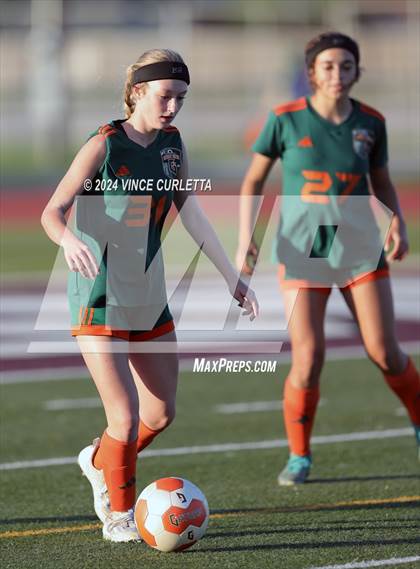 Thumbnail 2 in Wimberley vs. Gateway College Preparatory (UIL 4A Soccer Bi-District) photogallery.