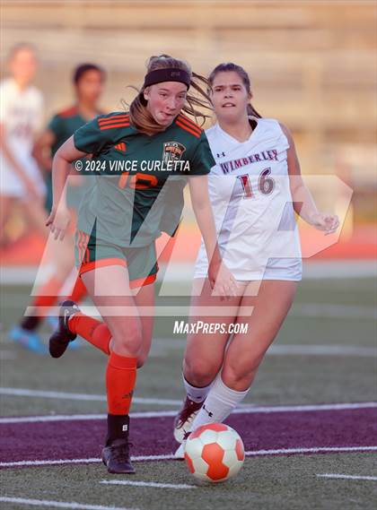 Thumbnail 2 in Wimberley vs. Gateway College Preparatory (UIL 4A Soccer Bi-District) photogallery.