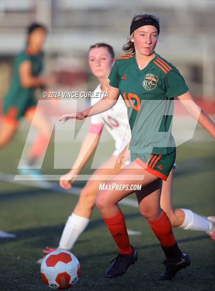Thumbnail 3 in Wimberley vs. Gateway College Preparatory (UIL 4A Soccer Bi-District) photogallery.