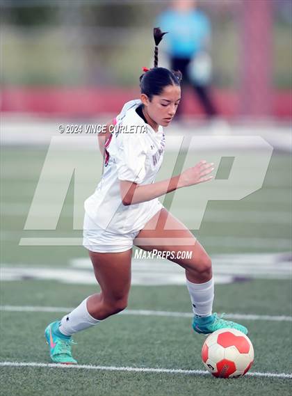 Thumbnail 3 in Wimberley vs. Gateway College Preparatory (UIL 4A Soccer Bi-District) photogallery.