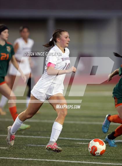 Thumbnail 2 in Wimberley vs. Gateway College Preparatory (UIL 4A Soccer Bi-District) photogallery.