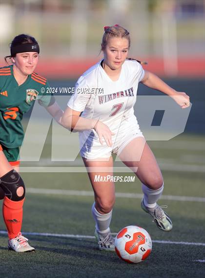 Thumbnail 2 in Wimberley vs. Gateway College Preparatory (UIL 4A Soccer Bi-District) photogallery.