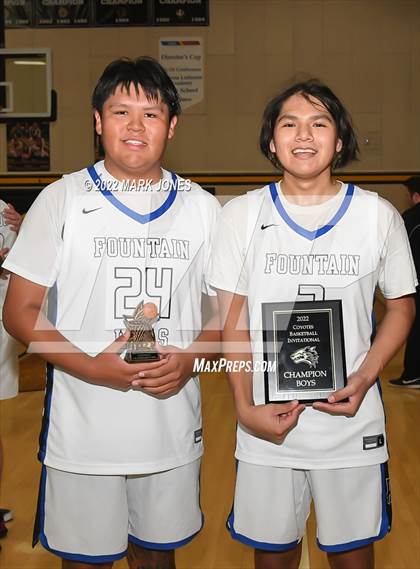 Thumbnail 1 in Fountain Hills vs. Highland Prep (Coyotes Basketball Invitational) Championship photogallery.
