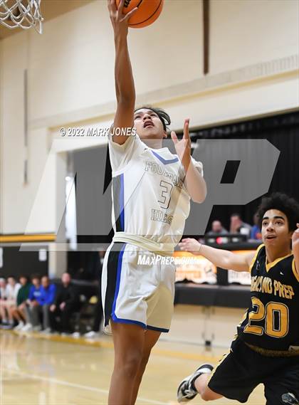 Thumbnail 2 in Fountain Hills vs. Highland Prep (Coyotes Basketball Invitational) Championship photogallery.