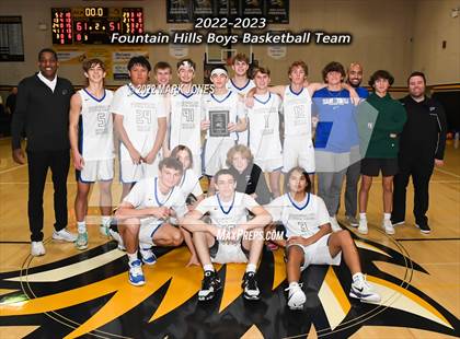 Thumbnail 3 in Fountain Hills vs. Highland Prep (Coyotes Basketball Invitational) Championship photogallery.