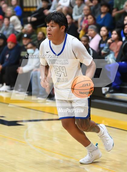 Thumbnail 3 in Fountain Hills vs. Highland Prep (Coyotes Basketball Invitational) Championship photogallery.