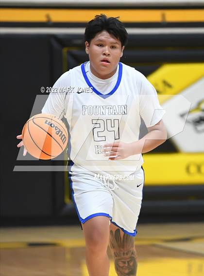 Thumbnail 1 in Fountain Hills vs. Highland Prep (Coyotes Basketball Invitational) Championship photogallery.