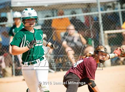 Thumbnail 3 in Lincoln Southwest vs. Norfolk (Lincoln Public Schools Softball Classic) photogallery.