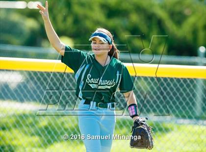 Thumbnail 3 in Lincoln Southwest vs. Norfolk (Lincoln Public Schools Softball Classic) photogallery.